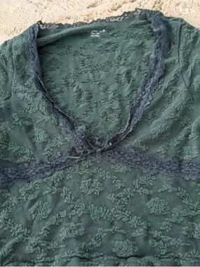 Urban Outfitters out from under Green lacy top